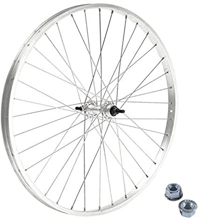 Llanta de rueda de bicicleta MTB, de montaña o ciudad, con buje con radio de 26 x 1 3/8, trasera con cambio.