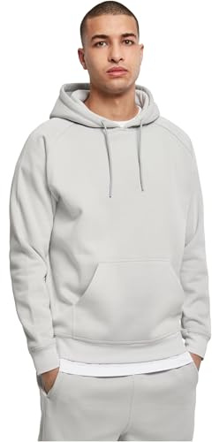 Urban Classics Herren Blank Hoody – Locker Geschnittener Kapuzenpullover mit Kängurutasche und Verstellbarer Kapuze für Freizeit Alltag Sport und Streetwear,Lightasphalt,XS