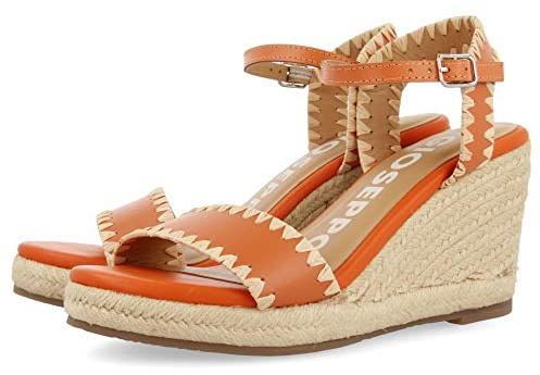 GIOSEPPO NEIVA, Sandali con zeppa Donna, Arancione, 37 EU, arancione, 37 EU