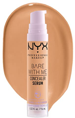 NYX Professional Makeup Anti-Cernes Sérum Correcteur Bare With Me, Fini Naturel, Couvrance Moyenne, Teinte : Medium Golden (05.5)