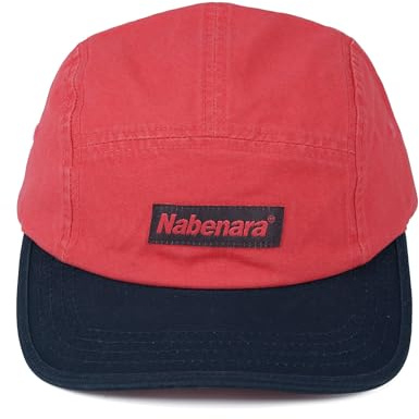 Clakllie Short Brim 5 paneler basebollkeps män tvåfärgad platt brätte keps baseballkeps för kvinnor UV-skydd utomhus keps snapback pappa keps, CDGE-HNZD2-röd, one size