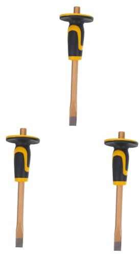 MAGICLULU 3 Stück Maurermeißel Hand Holzbearbeitung Felsschnitzerei Schnitzwerkzeug Steinschlag Flach Für Maurerwerkzeug Ziegelmeißel Holzhandwerksmeißel Holzbearbeitungswerkzeug