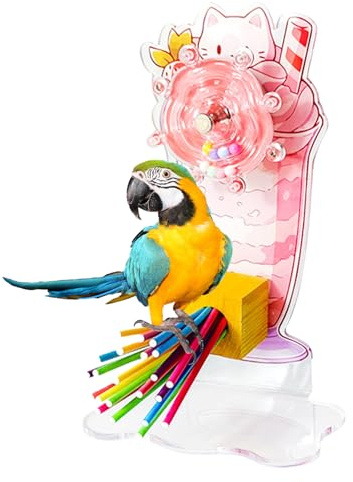 Shotet Toys Wheel, Papageienspinner Spielzeug | Bereicherung Spielzeug, Interaktiv Vogelkäfiganreicherung för barn till mittlere Cockatiel Lovebirds