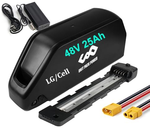 Batterie de vélo électrique 48V 25Ah pour 250W 500W 1000W 1500W Ebike
