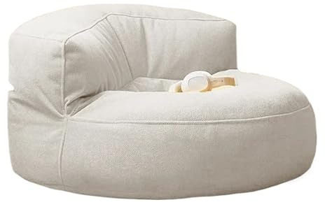 QWWQYDY Sätesskydd för sittsäck sittsäck utan att fylla på insidan (beige)