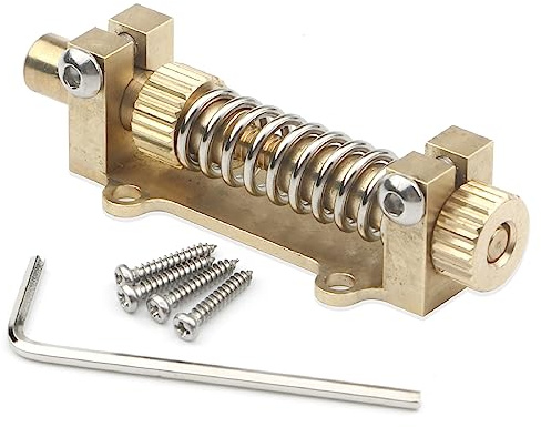 Unxuey Gitarr mässing tremolo stabilisator brosystem fjäderstoppare enhet elgitarr delar enhetssats för Fender elektriska gitarrer tillbehör
