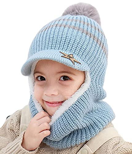 JFAN Cappello del Bambino Beanie Berretto Invernale a Maglia