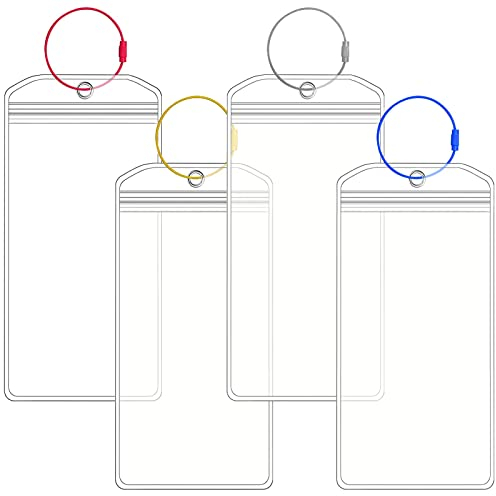 4 Stück Kofferanhänger Kreuzfahrt mit 4 Verschraubbaren Metallband,Kreuzfahrt Gepäckanhänger,Kofferanhänger Kaufen Transparente, Kreuzfahrt Gepäckanhänger,Gepäckanhänger für Kreuzfahrten