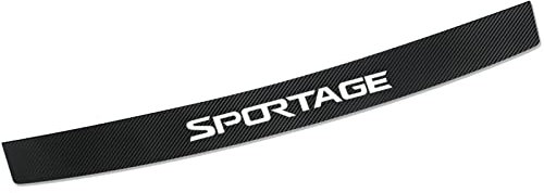 Symilov 90cm Fibra di Carbonio Protezione Paraurti Posteriore, per K-ia Sportage, Pellicola Protettiva AntiGraffio Adesivo per Paraurti del Bagagliaio,Black