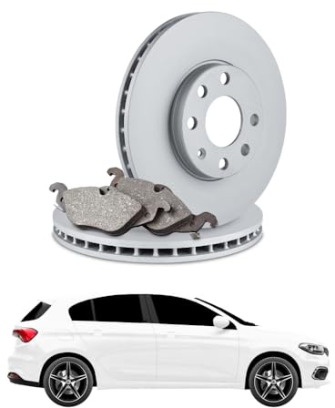 KIT FRENI ANTERIORI (PASTIGLIE E DISCHI) per FIAT Tipo 2 Volumi/Coda Spiovente 1.4 LPG 88 kw anno 2016-2020