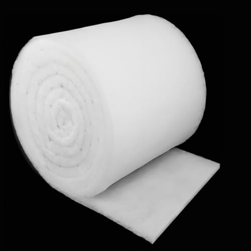 qianduoduo Filtro Esponja Blanco Acuario 100x50 cm, Filtro Esponja Acuario, Se Puede Cortar a Voluntad,Adecuado para la Almohadilla de Filtro para Acuario Filtro Esponja Acuario