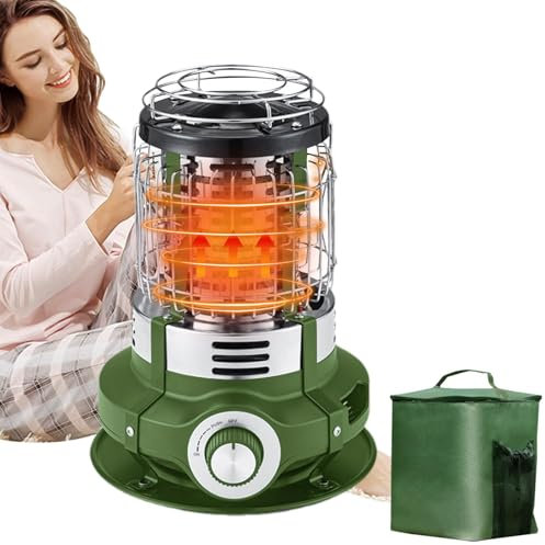 Yulokdwi Chauffages de terrasse pour usage extérieur, chauffage extérieur | Petits radiateurs | Chauffage de terrasse électrique 1500W, chauffage rapide, Portable, poêle pour serre, tente, salle de