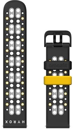 Amazfit HYROX Silicone Sports Strap 22mm, Official Watch Wristband Compatible with Balance 2, Balance, Bip 6, T-Rex 3, Cheetah Pro, Bip 5, Cheetah, GTR 4