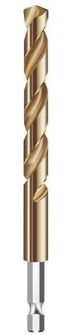 TCHETGIGZC 1,5-13 mm HSS M35 koboltbelagd spiralborr for trä/metall, hålskärare, rund skaftpistolborr borr(10.2MM)