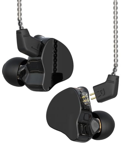 OPPWONG CCZ Melody Monitores Intrauditivos Auriculares con Cancelación de Ruido Auriculares Dinámicos de Escenario con Cable Diseño Portátil para Viajeros Negro Tipo-C (A)