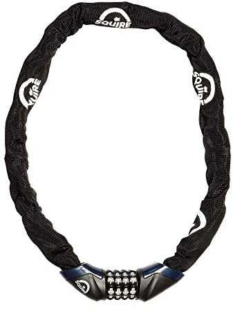 P4B | Fahrrad Kettenschloss Zahlenschloss mit vier Zahlen - 900 mm Lang | Fahrradschloss aus gehärtetem Spezial-Stahl