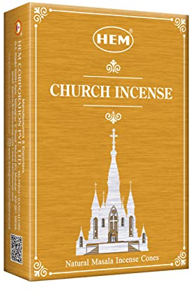 HEM Premium Masala Incense Cones (Church Incense) – Pack of 120 Cones | 10 Cones per Pack, | Long Lasting Divine Aroma for Prayer, Meditation & Spiritual Use