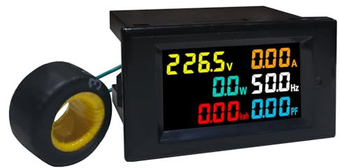 KETOTEK 6 in 1 AC Wattmètre Compteur Electrique Consommation 40-300V 100A Compteurs d'énergie Ampèremètre Voltmètre Compteur électrique Numérique avec CT