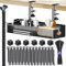 ENGYNC Kabelmanagement ablage unter dem Schreibtisch Ohne Bohren Kit 1 Pack 40cm Kabelkanal Schreibtisch Schwarz Klemmbar Kabel Organizer Tray Management mit Zubehör für Startseite Büro Zuhause