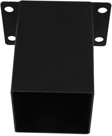 DOITOOL Fence Post Support Bracket Kit Deck Railing Bracket Black Post Extenders for Outdoor Use