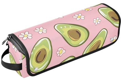 Sac de voyage pour outils de coiffure pour femme avec tapis amovible résistant à la chaleur, étui de transport portable pour fers plats, lisseurs, fers à friser – avocat