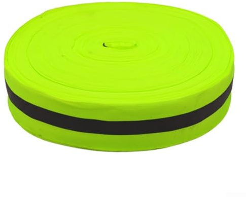 Jonikuper Línea de límite de voleibol de playa, cinta reflectante de 3.3 pies, correa de poliéster de 100 m para marcado de campo deportivo, pista de correr, línea de portería (verde)