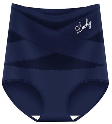 Greabuy Ropa interior adelgazante de abdomen para mujer, bragas de cintura alta, tela de malla transpirable, moldeadora del cuerpo con diseño de cruces, bragas para cinchar el abdomen