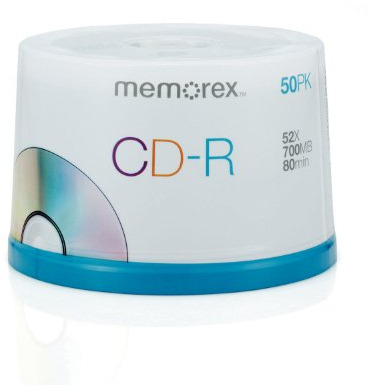 Memorex 52x CD-R 700MB 50er Spindel Rohlinge (80 Min)