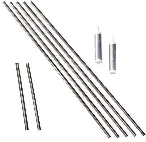 FASÄDE Large Profile Backsplash Accessory Kit in Brushed Nickel