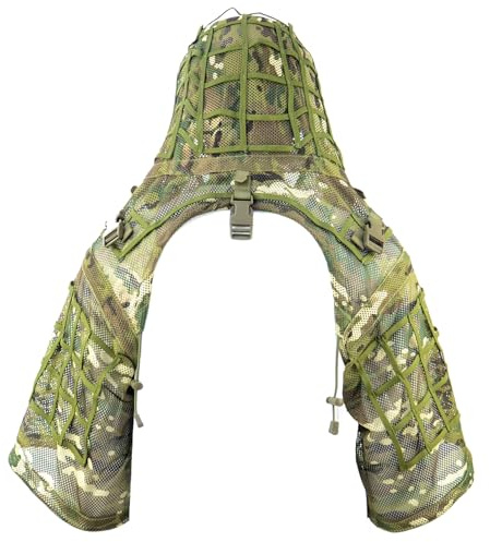 LytHarvest Sniper Ghillie Suit Foundation, Super Breathable Mesh Nylon, Lightweight Ghillie Viper Hood for Airsoft, Paintaball