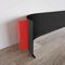 XQZMD PVC Skirting Board Trim Self, 10cm Wide Self-Adhesive Baseboard, Peel and Stick Rubber Wall Base Moulding Trim,Wall Baseboard Molding Trim (Black 12M), TUE-001
