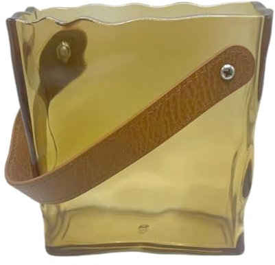 Jarrones de Bolso para Flores,Florero en Forma de Bolso | Florero plisado para Bolso con asa, | Jarrón fresco y lindo, jarrones de 6,1 x 5,59 Pulgadas para Decoraciones de Mesa