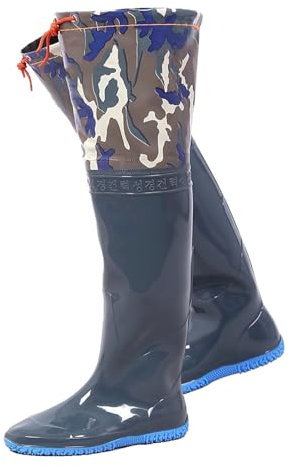 KPHYMOD Watstiefel wasserdichte Watstiefel Aus PVC Für Damen Und Herren, Hüftwatstiefel Für Angeln Und Jagen, Bequemer Und Rutschfester Stiefelfuß(44 EU)