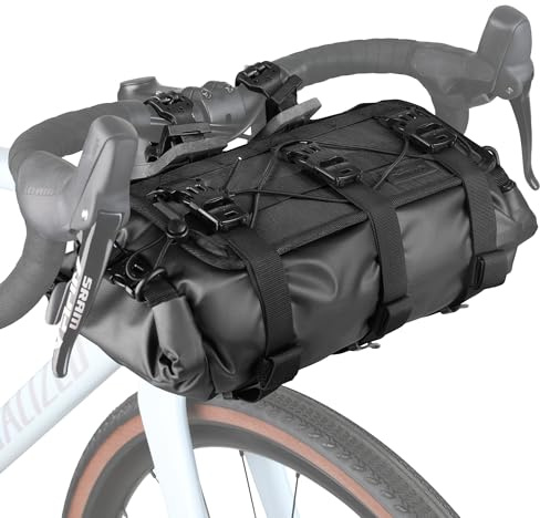 Rhinowalk Sac de Guidon de Vélo 13L Sac de Traverse de Vélo Imperméable pour Guidon de Vélo, Sac de Rangement Avant pour Cyclisme Professionnel
