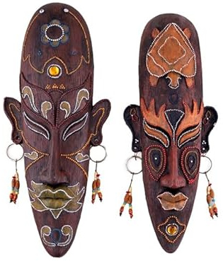LP Divertissements Décoration Murale Masque Africain Mix 50x20cm