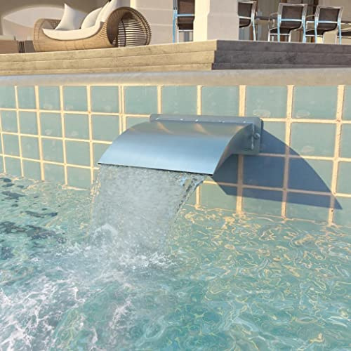 Generico Fontana per Piscina in Acciaio Inossidabile 30x9x26 cm Argento,Casa e Giardino,Arredo,Fontane e laghetti,Fontane e cascate ornamentali-43691