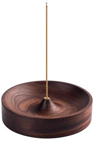 Incense Holder,3mm Black Walnut Insence-Stick Holder for Aromatherapy | Round Wooden Incense Stick Holder,Circular Incense Holder' for Tea Ceremonies,Relaxation,Mindfulness Practices,Aromatherapy