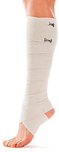 TOROS-GROUP Bandage High Elastic Compression Bandage with 2 Clips 10c x 5m