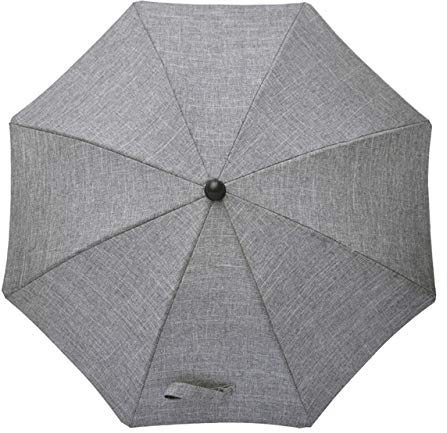 EVERNEW LIGHTING LONOVE Pram Parasol, Universal UV Parasol for Pushchairs and Buggy, Clip on Stroller Umbrella, Baby Buggy Sun Parasol with Adjustable Fixing Clamp, Grey, 73 cm Diameter