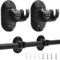 Gardinenstange Ohne Bohren,Vorhangstange Ohne Bohren,2 Stück Curtain Rod no Drill Stangenhalterhaken Gardinenstange zum Kleben,Verstellbare Gardinenstange Halterung für Badezimmer