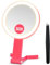 B Beauty Planet Magnifying Mirror with Light, Double Sided 30X/1X Travel Makeup Mirror, 3 Color Lights, Dimmable Touch Screen, Portable Vanity Beauty mirror, Tabletop Handheld Hanging (Rose)