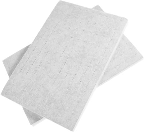Beaupretty 2 Pièces Tapis Éponge avec Compartiments pour Bijoux Matelas de Antidérapant pour Magasins et Collections Personnelles