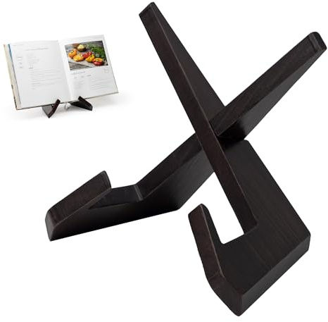 Yuoyar Wooden Cookbook Stand for Kitchen Counter - Detachable Recipe Book Holder - Kitchen Decor and Accessories