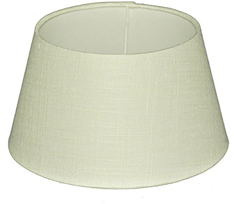 Lampenschirm für Tischleuchte in Rund Leinen Creme TL 25-18-14