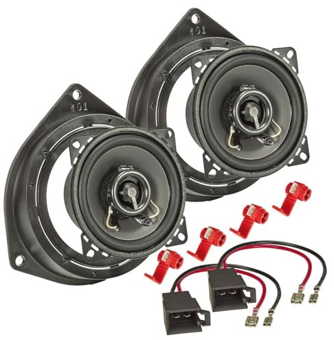 tomzz Audio 4039-008 TA10.0-Pro Lautsprecher Set kompatibel mit Opel Astra Corsa Vivaro Zafira Tür hinten 100mm Koaxial System