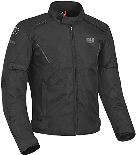 Oxford Men's Delta 1.0 Motorcycle Jacket, Tech Black, L