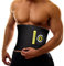 CAMBIVO Waist Trainer Men Women, Waist Trimmer Sweat Belt, Support for Workout, Running, Gym, Improves Core Stability, Increases Perspiration Black
