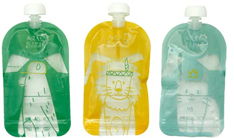 Badabulle pack of 15 reusable food storage pouches