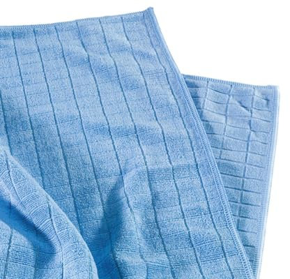 Mikrofaser Universal- & Bodentuch Premium-Bodentuch 50 x 60 cm für Haushalt, Küche, Laminat, Fliesen u.v.m Hochtief-Struktur Blau