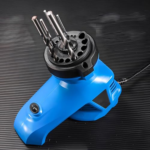 Drill Bit Sharpener, Electric Drill Bit Sharpener For All Bits(1/8''- 15/32''), Twist Drill Bit Sharpener Grinder, Portable Home Use Drill Bit Sharpener Machine, 130° Standard Drill Bits